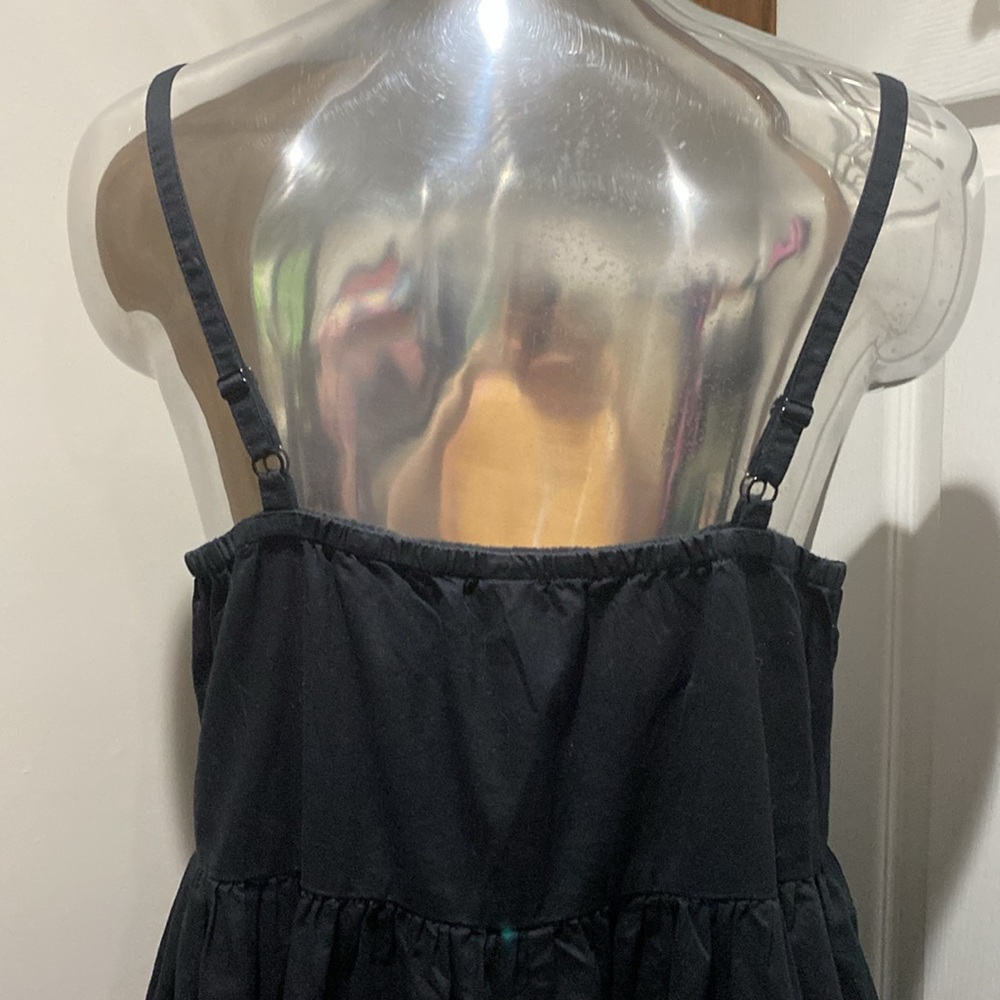 Old Navy - NWOT - Black Cotton Dress With Pockets Adj Straps “L” - Picture 8 of 12
